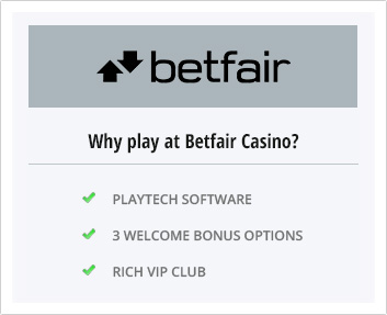 Advantages of Betfair Casino
