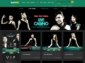 The live casino of Bet365