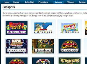 The rich selection of jackpots at William Hill