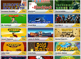 The games at Betfair Casino